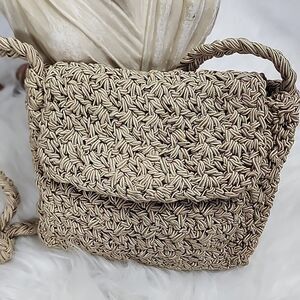 Euro Summer Luxury Italian Bag Carrie Forbes Vintage Crochet Crossbody